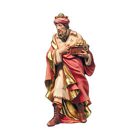 Wise Man standing 15 cm wood "Raphael" Nativity Scene from Val Gardena