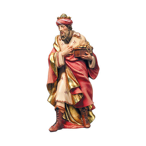Wise Man standing 15 cm wood "Raphael" Nativity Scene from Val Gardena 1
