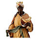 Moor Wise Man with incense 15 cm wood "Raphael" Nativity Scene from Val Gardena s2