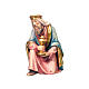 Wise Man on his knees 15 cm wood "Raphael" Nativity Scene from Val Gardena s1