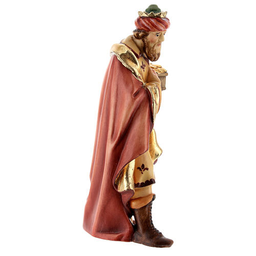 Drei Heiligen König aus Holz für 15 cm hohe Raffaello-Krippe, Grödnertal 7