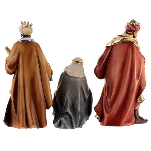 Drei Heiligen König aus Holz für 15 cm hohe Raffaello-Krippe, Grödnertal 9