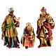 Drei Heiligen König aus Holz für 15 cm hohe Raffaello-Krippe, Grödnertal s1