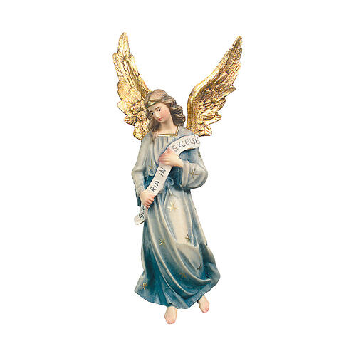 Engel Gloria aus Holz für 15 cm hohe Raffaello-Krippe, Grödnertal 1