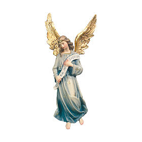 Anjo Gloria para presépio madeira Val Gardena Raffaello com figuras altura média 15 cm