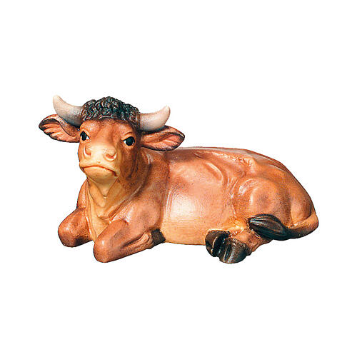 Wół do szopki Raffaello 15 cm, drewno Val Gardena 1