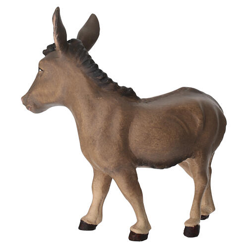 Burro para presépio madeira Val Gardena Raffaello com figuras altura média 15 cm 3