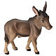 Burro para presépio madeira Val Gardena Raffaello com figuras altura média 15 cm s1