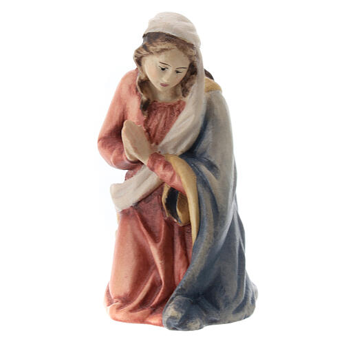 Virgem Maria figura madeira para presépio Val Gardena Raffaello com figuras altura média 12 cm 1