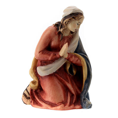 Virgem Maria figura madeira para presépio Val Gardena Raffaello com figuras altura média 12 cm 3
