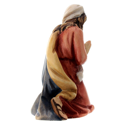 Virgem Maria figura madeira para presépio Val Gardena Raffaello com figuras altura média 12 cm 4