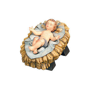 Dzieciątko Jezus w oddzielnej kołysce do szopki Raffaello 12cm, Val Gardena 5