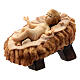 Child Jesus and crib for "Raphael" wood Nativity Scene 12 cm Val Gardena s2