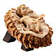 Child Jesus and crib for "Raphael" wood Nativity Scene 12 cm Val Gardena s3