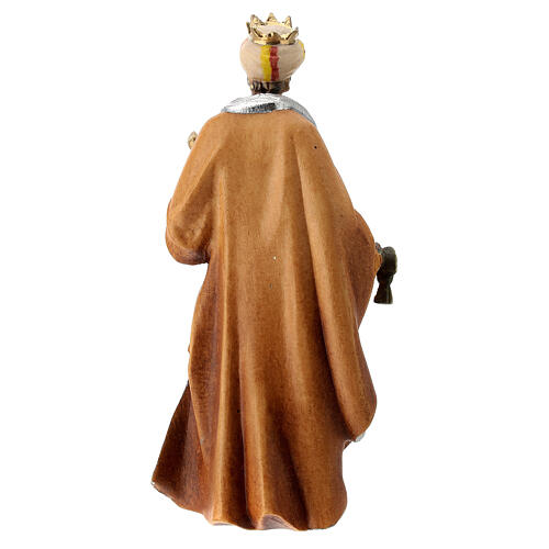 Heiliger König aus Holz für 12 cm hohe Raffaello-Krippe, Grödnertal 4