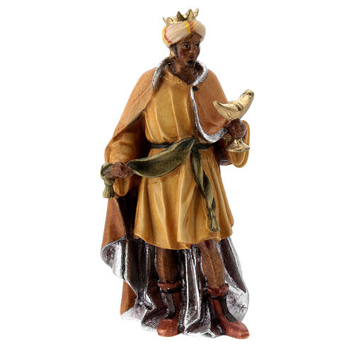 Moor Wise King for "Raphael" wood Nativity Scene 12 cm Val Gardena 3