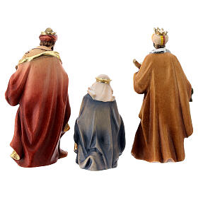 Drei Heiligen König aus Holz für 12 cm hohe Raffaello-Krippe, Grödnertal