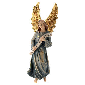 Anjo Gloria para presépio madeira Val Gardena Raffaello com figuras altura média 12 cm