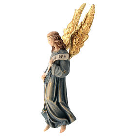 Anjo Gloria para presépio madeira Val Gardena Raffaello com figuras altura média 12 cm