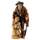 Shepherd with child 12 cm Nativity Scene "Raphael" model Val Gardena s1