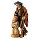 Shepherd with child 12 cm Nativity Scene "Raphael" model Val Gardena s2