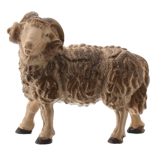 Baranek do szopki Raffaello 12 cm, Val Gardena malowany 1