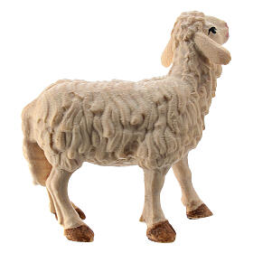 Mouton debout crèche Raphaël bois Val Gardena 12 cm
