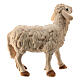 Mouton debout crèche Raphaël bois Val Gardena 12 cm s2