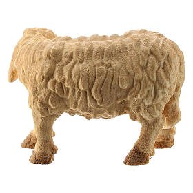 Mouton debout tête à droite crèche Raphaël 12 cm bois Val Gardena