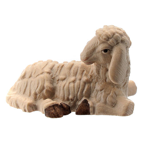 Schaf stehend aus Holz für 12 cm hohe Raffaello-Krippe, Grödnertal 1