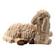 Schaf stehend aus Holz für 12 cm hohe Raffaello-Krippe, Grödnertal s1