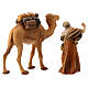 Kamel und Kameltreiber aus Holz für 12 cm hohe Raffaello-Krippe, Grödnertal s2