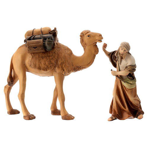 Camel and camel handler for 12 cm "Raphael" Nativity Scene from Val Gardena 1