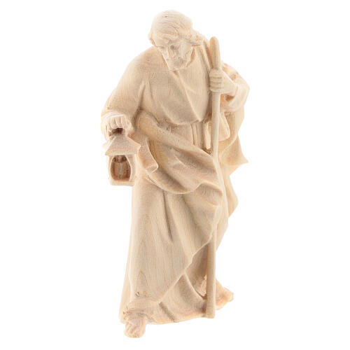 São José figura de madeira natural para presépio Val Gardena Raffaello com personagens altura média 10 cm 1