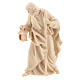 São José figura de madeira natural para presépio Val Gardena Raffaello com personagens altura média 10 cm s2