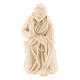 Virgem Maria figura de madeira natural para presépio Val Gardena Raffaello com personagens altura média 10 cm s1