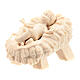 Gesù Bambino con culla presepe Raffaello 10 cm naturale s2