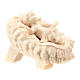 Gesù Bambino con culla presepe Raffaello 10 cm naturale s3