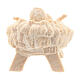 Gesù Bambino con culla presepe Raffaello 10 cm naturale s4
