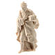 Re Magio con oro presepe Raffaello 10 cm Val Gardena naturale s2