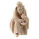 Wise King on his knees with myrrh figurine 10 cm "Raphael" Nativity Scene from Val Gardena s1