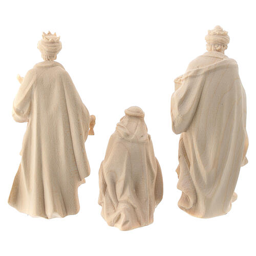 Drei Heiligen Könige aus Holz für 10 cm hohe Raffaello-Krippe, Grödnertal 5