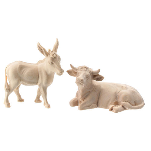 Ox and donkey figurines 10 cm "Raphael" Nativity Scene from Val Gardena 1