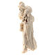 Pastor carregando ovelha nos ombros para presépio madeira natural Val Gardena Raffaello com figuras altura média 10 cm s2