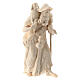 Pastor carregando ovelha nos ombros para presépio madeira natural Val Gardena Raffaello com figuras altura média 10 cm s3