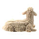 Mouton assis crèche Raphaël naturelle 10 cm Val Gardena s2