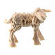 Agnello in piedi presepe Raffaello 10 cm Valgardena naturale s1
