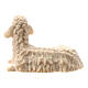 Mouton assis tête à droite crèche Raphaël naturelle 10 cm Val Gardena s2