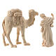 Camel and camel handler Val Gardena "Raphael" Nativity Scene 10 cm natural wood s2
