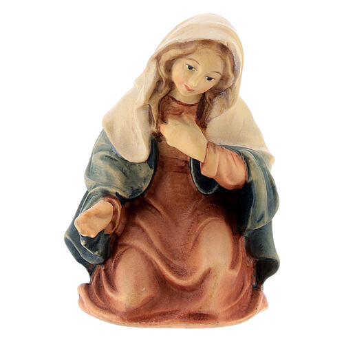Virgem Maria figura madeira para presépio Val Gardena Matteo com figuras altura média 12 cm 1